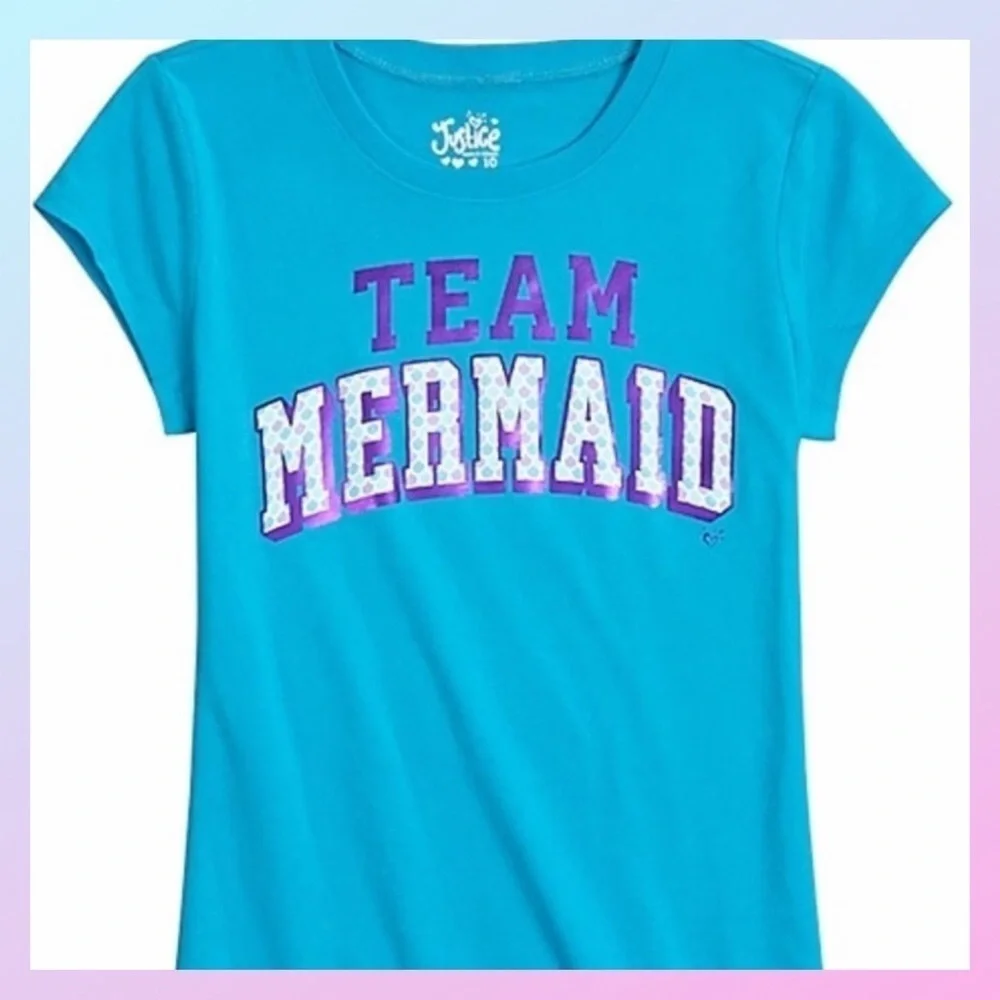 JUSTICE Team Mermaid Graphic T-shirt